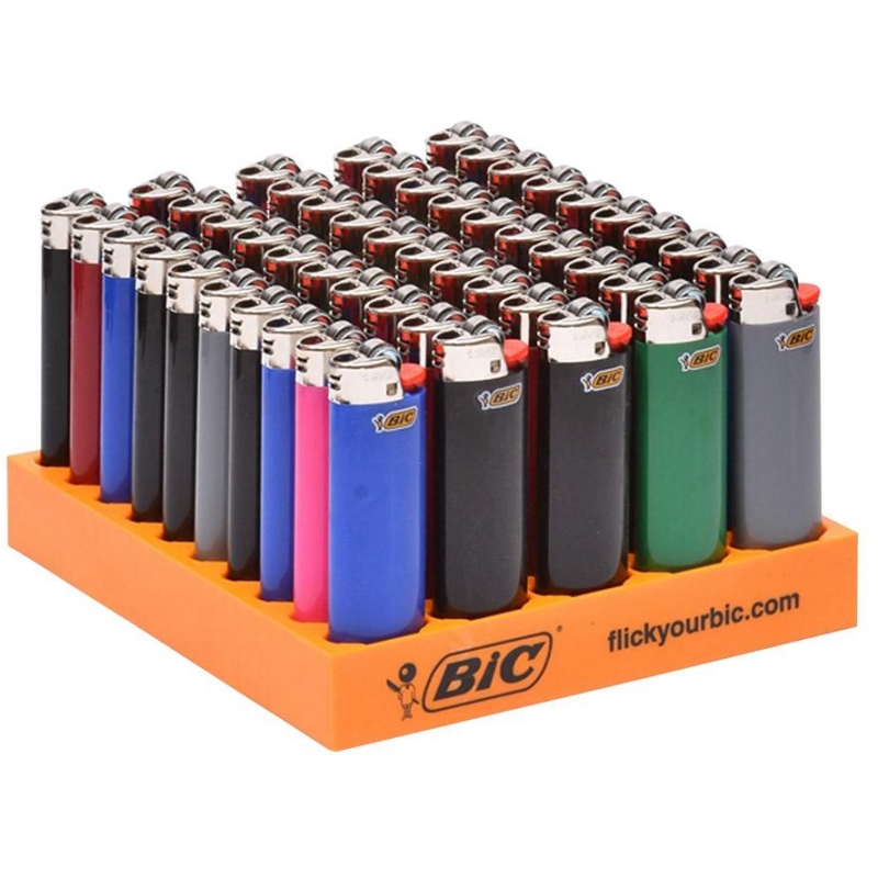 Bic Lighter Large Size 50pc Display Pack PLUS BONUS 3 FREE BIC LIGHTERS ...